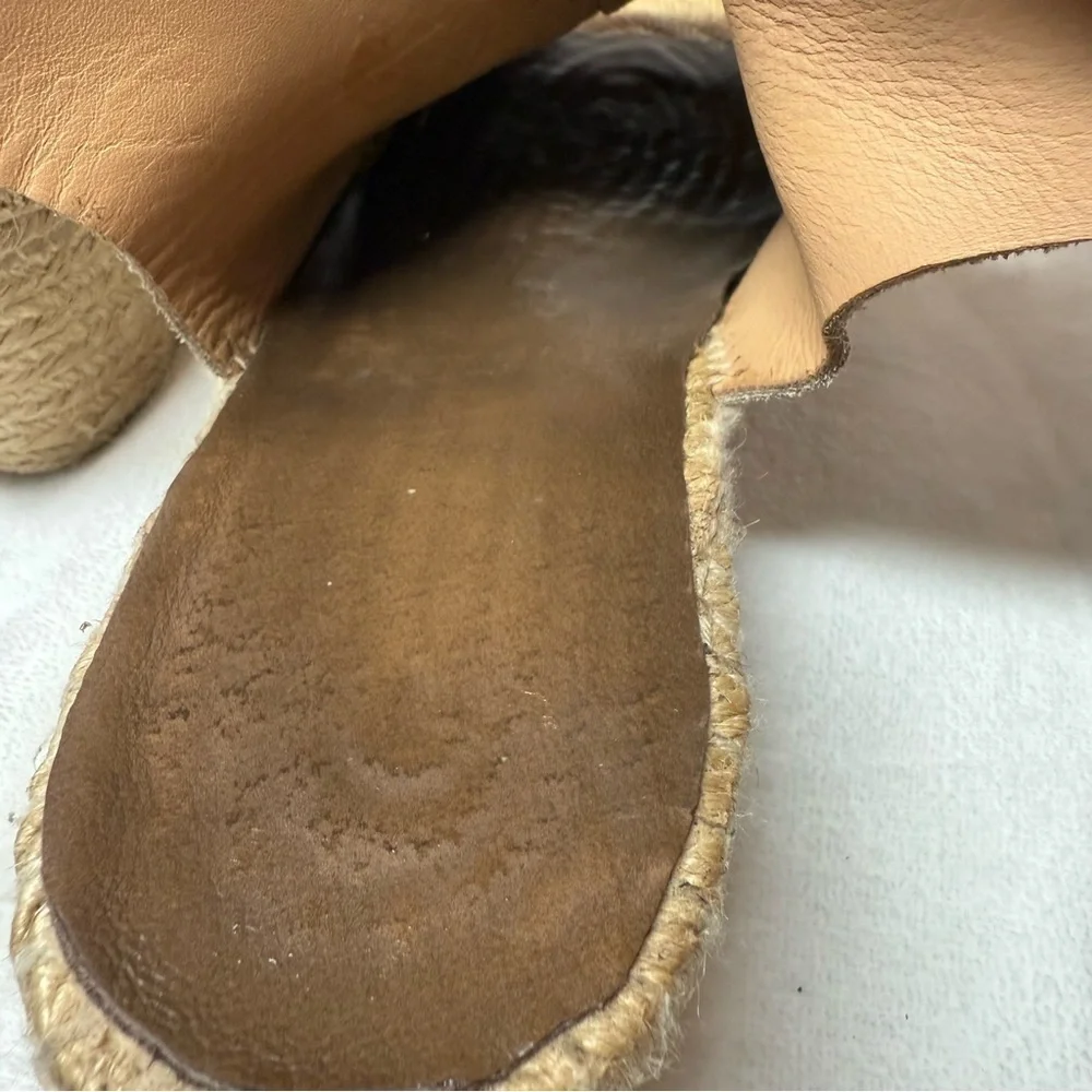 Women's Suede Tan Wedge Sandals